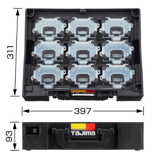 タジマ TB-PCS9 セフパーツケースSサイズ9個セットトレイ TJM TAJIMA 商品画像2：e-tool