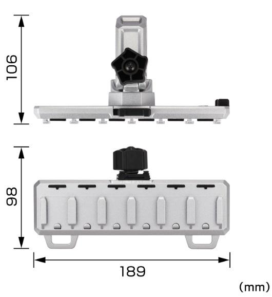 タジマ SFR-MCHLD6 セフホルダー丸型建材用 クランプ式 金属 6連 TJM TAJIMA 商品画像4：e-tool