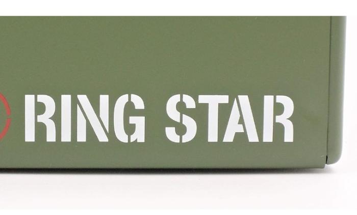 リングスター Y-350M-GR 山型 スチール 工具箱 RING STAR x GranGear コラボ商品 ミリタリーグリーン 商品画像4：e-tool