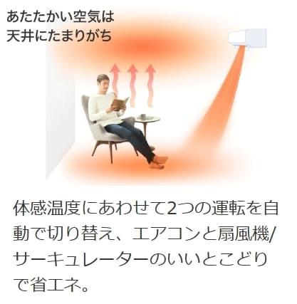 ズバ暖霧ヶ峰 MSZ-NXV6325S-W [ピュアホワイト] 商品画像8：総合通販サイト 家電横丁