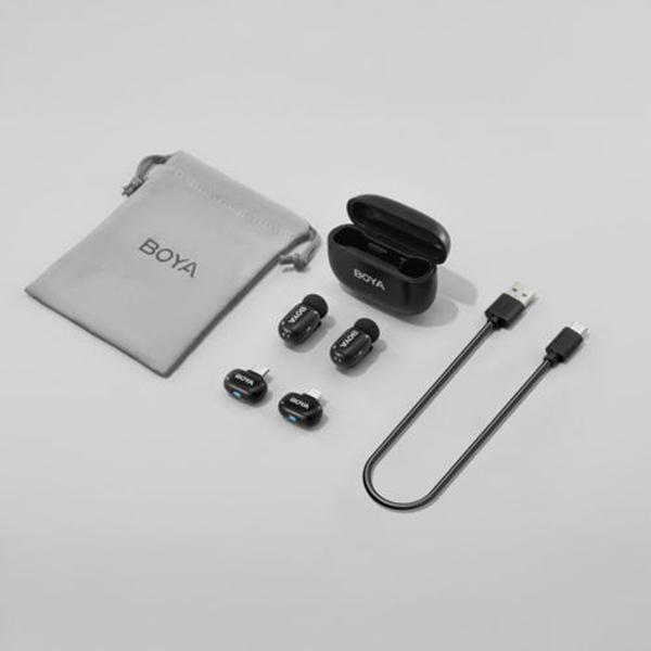 mini12(ブラック) コンパクトワイヤレスマイク USB Type-C、Lightningコネクタ対応 商品画像3：総合通販サイト 家電横丁