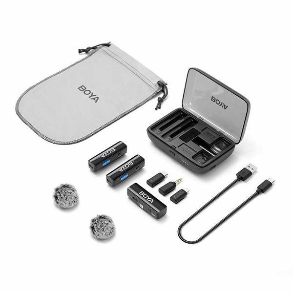 LINK(ブラック) コンパクト オールインワン ワイヤレスマイク USB Type-C、Lightningコネクタ対応 商品画像4：総合通販サイト 家電横丁