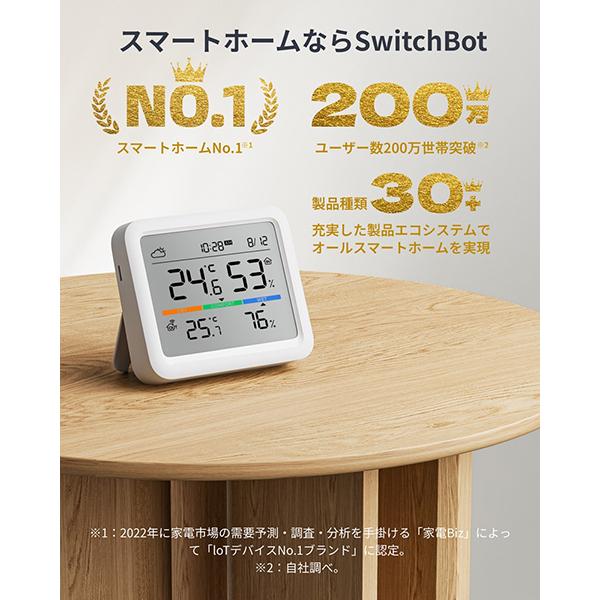 SwitchBot スイッチボット W4900000 SwitchBot 温湿度計 Pro W4900000 商品画像5：総合通販サイト 家電横丁