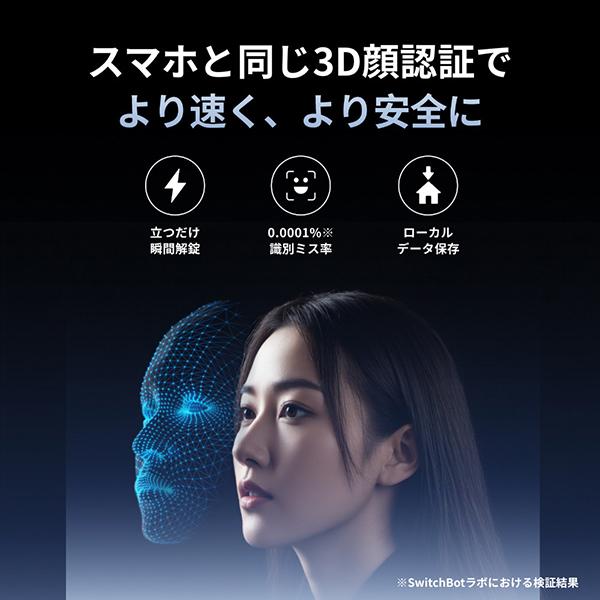 W7300501 SwitchBot 顔認証パッド 商品画像3：総合通販サイト 家電横丁