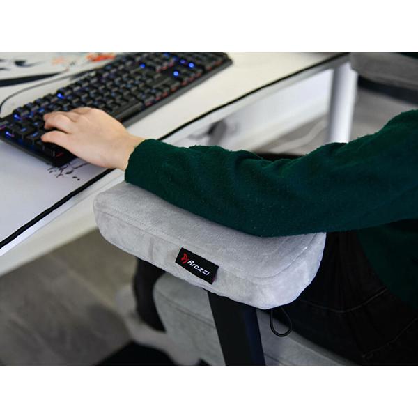 Arozzi AZ-MFPAD-GY アームレストパッド [W135ｘD270ｘH40mm] Memory Foam Armrest Pads グレー AZ-MFPAD-GY 商品画像4：総合通販サイト 家電横丁