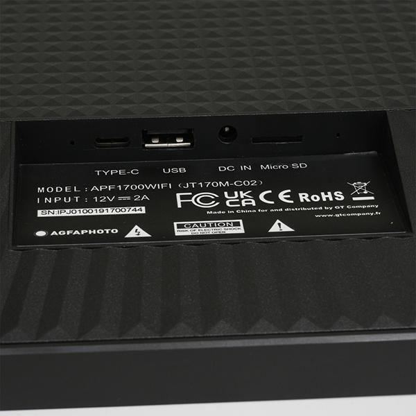 AGFA APF1700Wi-Fi 17インチデジタルフォトフレーム Realiview wi-fi接続搭載 商品画像8：総合通販サイト 家電横丁