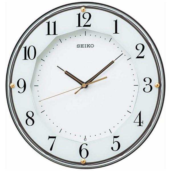 セイコー(SEIKO) KX213B 掛け時計 スタンダード 茶メタリック KX213B 電波自動受信機能有 商品画像2：総合通販サイト 家電横丁