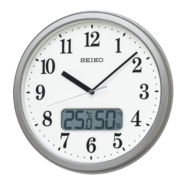 セイコー(SEIKO) KX244S 掛け時計 スタンダード 銀色メタリック KX244S 電波自動受信機能有 商品画像2：総合通販サイト 家電横丁