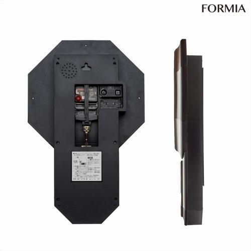 保土ヶ谷電子販売 アナログ振り子 掛け時計 HWC-Y027W-BR ブラウン Formia フォルミア チャイム 時報 見やすい 連続秒針 商品画像3：総合通販サイト 家電横丁