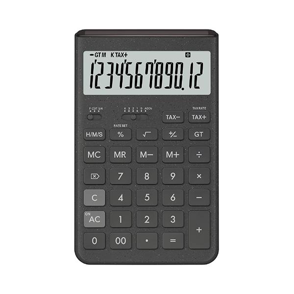CASIO JT200TGYN デザイン電卓 ダークグレイ JT-200T-GY-N ［12桁 /W税率非対応］ 商品画像2：総合通販サイト 家電横丁