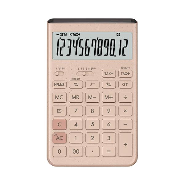 CASIO JT200TPKN デザイン電卓 グレイッシュピンク JT-200T-PK-N ［12桁 /W税率非対応］ 商品画像2：総合通販サイト 家電横丁