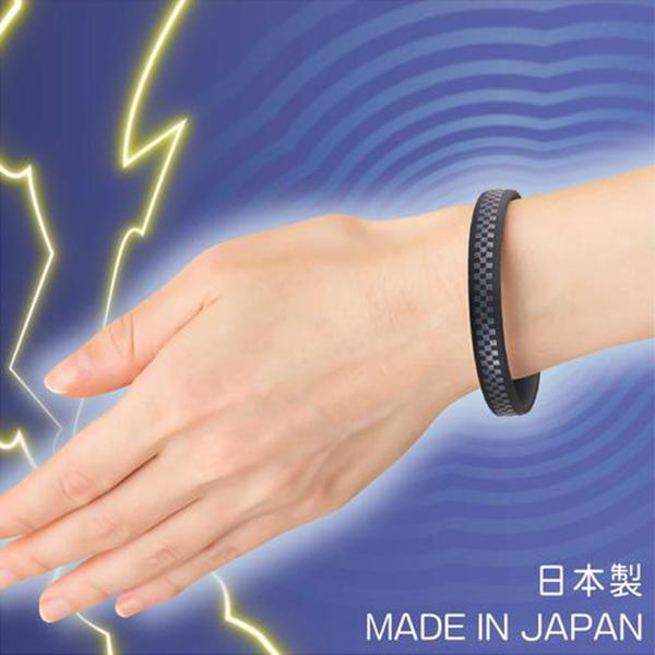 SM0018 ブラック×パール スパークノン×シリコンバンド市松模様 M 商品画像3：総合通販サイト 家電横丁