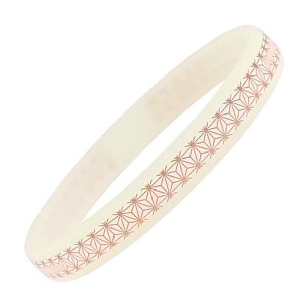 SM0339 ライト×ピンク スパークノン×シリコンバンド麻の葉 M