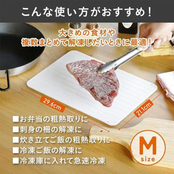 atomico 解凍プレート バンド付き Mサイズ 置くだけで急速解凍 粗熱取り 商品画像4：総合通販サイト 家電横丁