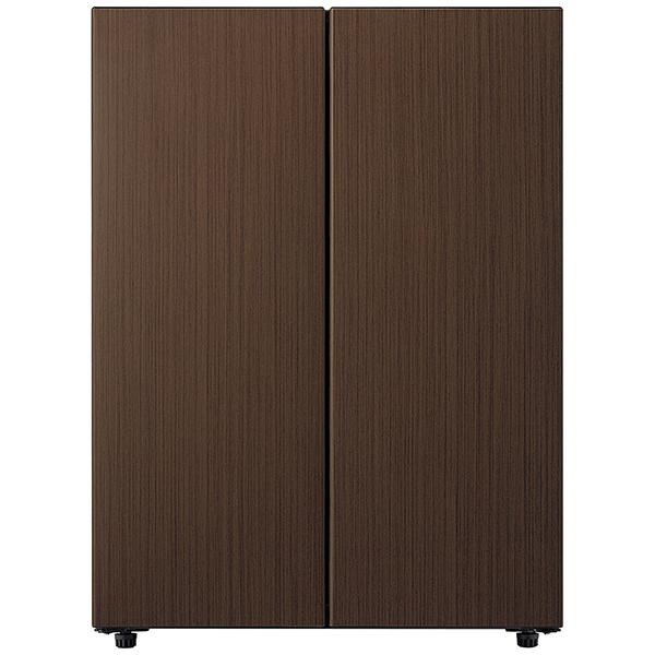 AQUA（アクア） 2ドア冷凍冷蔵庫 ルーク AQR-FD7B(T) ブラウンウッド 幅60cm 72L 2ドア 観音開きタイプ 商品画像4：総合通販サイト 家電横丁