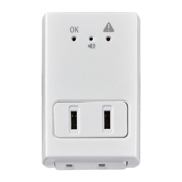 A-A2L-W ホワイト アラームタップ2P 商品画像2：総合通販サイト 家電横丁