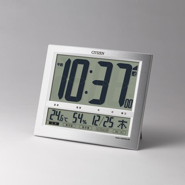 シチズン 掛け置き兼用時計 パルデジットワイド140 シルバーメタリック 8RZ140-019 電波自動受信機能有 商品画像3：総合通販サイト 家電横丁