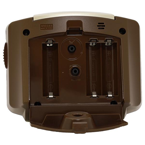 リズム 8RE644SR23 常時点灯付目覚まし時計 ピュアライトR644 23 木目仕上（白） 8RE644SR23 アナログ 商品画像7：総合通販サイト 家電横丁