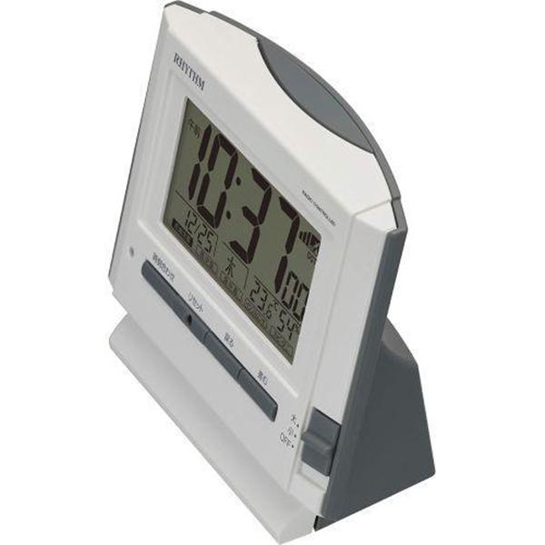 リズム電波目覚まし時計電子音アラーム温度湿度カレンダーライト付き 商品画像6：総合通販サイト 家電横丁