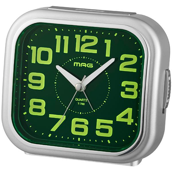 MAG(マグ) 目覚まし時計  T-788 SM-Z 銀メタリック 電子音目覚まし時計 しののめ 置き時計 商品画像2：総合通販サイト 家電横丁