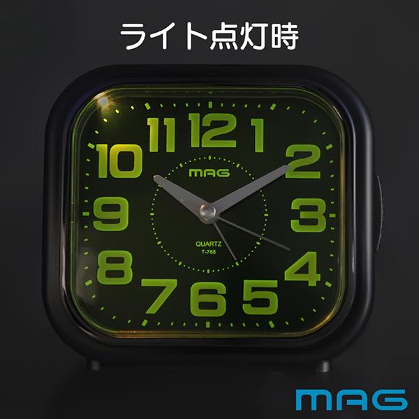 MAG(マグ) 目覚まし時計  T-788 SM-Z 銀メタリック 電子音目覚まし時計 しののめ 置き時計 商品画像4：総合通販サイト 家電横丁