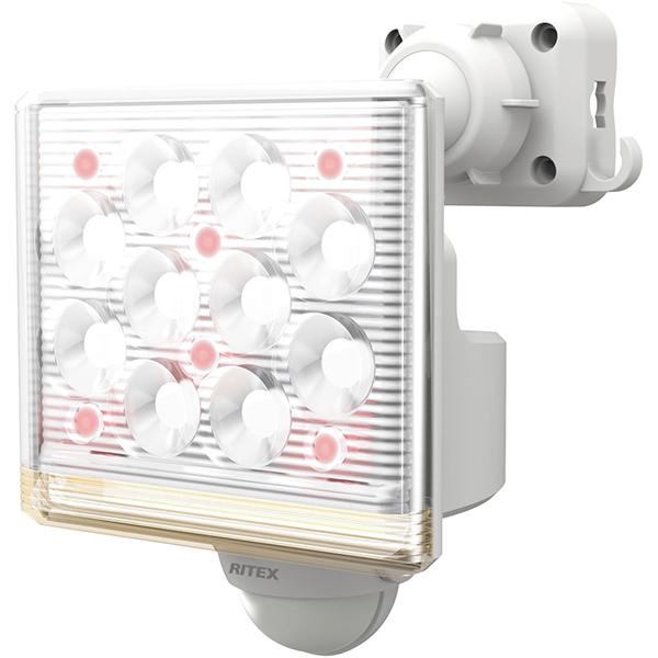 ライテックス１２Ｗ２灯 フリーアーム式 ＬＥＤ センサーライトリモコン付 LE･･･