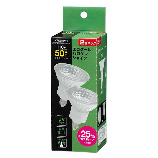 JDR110V30WUVWKH3E112  ホワイト エコクールハロゲンシャイン 50W形広角2P 商品画像1：総合通販サイト 家電横丁