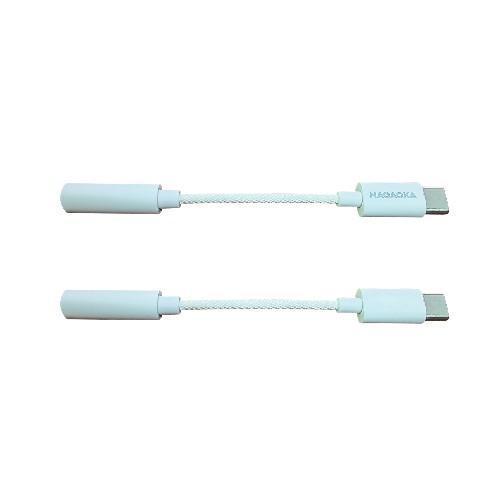 ナガオカ オーディオ変換アダプタ NTYPECAD02WH ホワイト 3.5mm