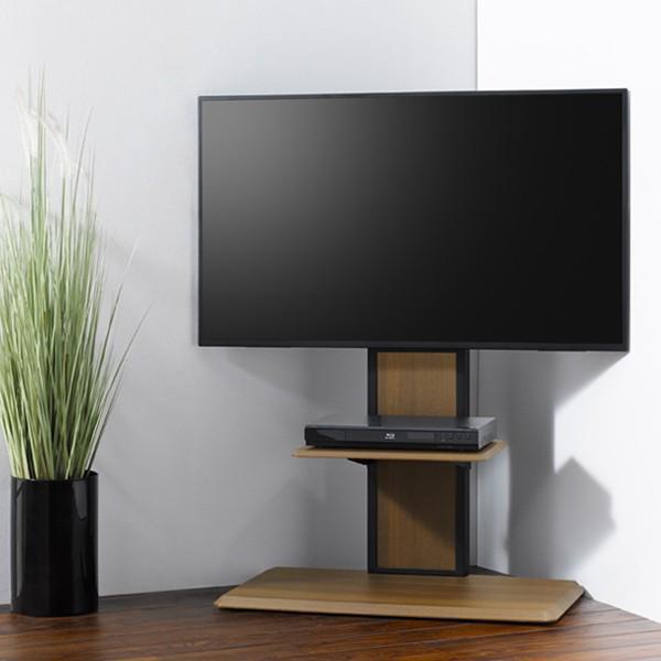 朝日木材加工 テレビ台 壁寄せ 壁面 テレビスタンド 65V型対応 ベース幅85cm 商品画像3：総合通販サイト 家電横丁
