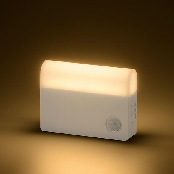 LED明暗人感センサー式ナイトライト 室内用 NIT-ALA6JSQ-WN 商品画像3：総合通販サイト 家電横丁