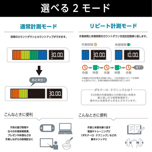 ビジュアルバータイマー プラス 残り時間が一目で分かるタイマー VBT20W 商品画像6：総合通販サイト 家電横丁