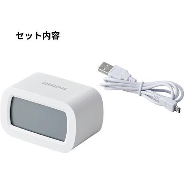 卓上CO2モニター 二酸化炭素測定器 キングジム CD10-W 商品画像3：総合通販サイト 家電横丁