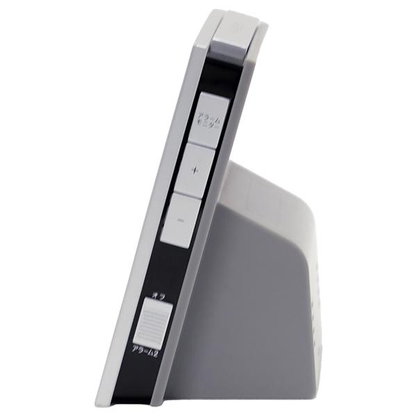 CASIO DQD720J8JF 目覚まし時計 ウェーブセプター シルバー DQD720J8JF デジタル 電波自動受信機能有 商品画像5：総合通販サイト 家電横丁