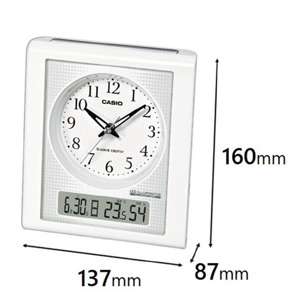 CASIO TQT351NJ7BJF 目覚まし時計 ウェーブセプター ホワイト TQT351NJ7BJF アナログ 電波自動受信機能有 商品画像3：総合通販サイト 家電横丁