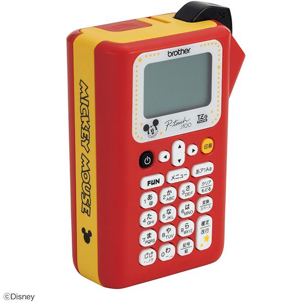 ピータッチ PT-J100MCR [ミッキーレッド] 商品画像3：総合通販サイト 家電横丁