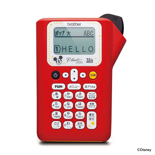 ピータッチ PT-J100MCR [ミッキーレッド] 商品画像1：総合通販サイト 家電横丁