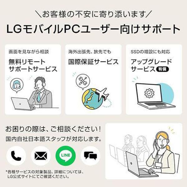 LG gram 14Z90S-VP56J [エッセンスホワイト] 商品画像2：総合通販サイト 家電横丁