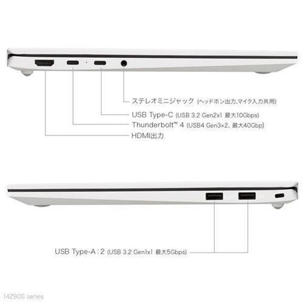 LG gram 14Z90S-VP56J [エッセンスホワイト] 商品画像12：総合通販サイト 家電横丁
