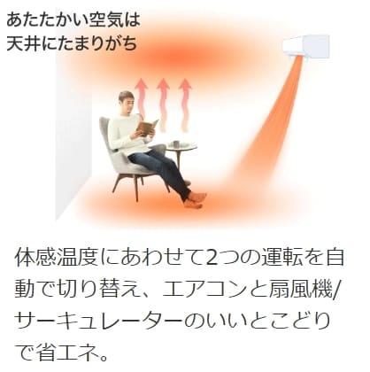 ズバ暖霧ヶ峰 MSZ-KXV4025S-W [ピュアホワイト] 商品画像7：総合通販サイト 家電横丁 PLUS