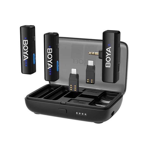 LINK(ブラック) コンパクト オールインワン ワイヤレスマイク USB Type-C、Lightningコネクタ対応 商品画像3：総合通販サイト 家電横丁 PLUS