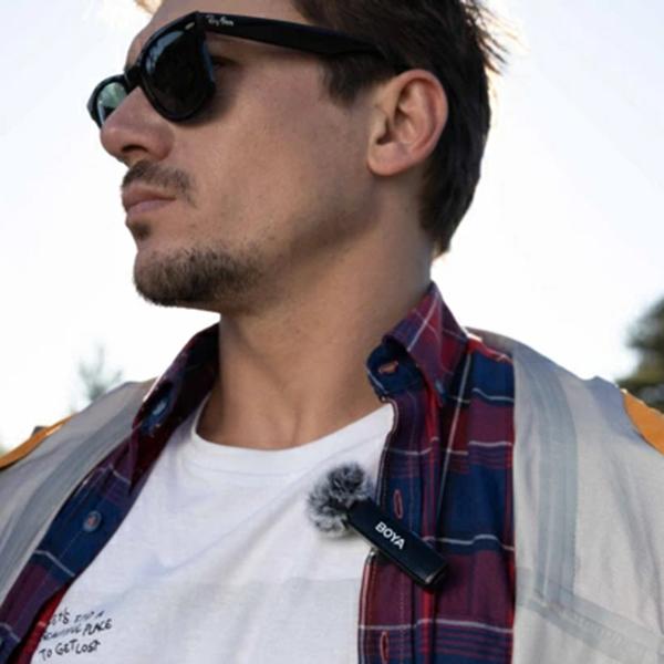 LINK(ブラック) コンパクト オールインワン ワイヤレスマイク USB Type-C、Lightningコネクタ対応 商品画像5：総合通販サイト 家電横丁 PLUS