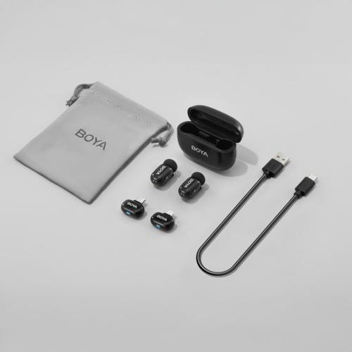 mini12(ブラック) コンパクトワイヤレスマイク USB Type-C、Lightningコネクタ対応 商品画像3：総合通販サイト 家電横丁 PLUS