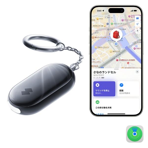 SwitchBot 防犯ブザー Switch Bot 黒 W6900000-B 130dBの大音量 「探す」アプリ対応 IP65防水 商品画像2：総合通販サイト 家電横丁 PLUS