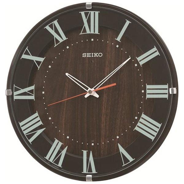 セイコー(SEIKO) KX397B 掛け時計 ナチュラルスタイル 濃茶 KX397B 電波自動受信機能有 商品画像2：総合通販サイト 家電横丁 PLUS