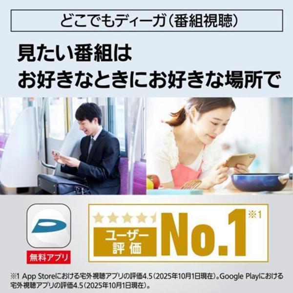 4Kディーガ DMR-4TS204S 商品画像8：総合通販サイト 家電横丁 PLUS