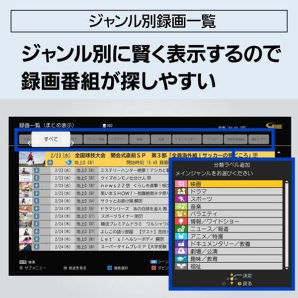 4Kディーガ DMR-4TS204S 商品画像9：総合通販サイト 家電横丁 PLUS