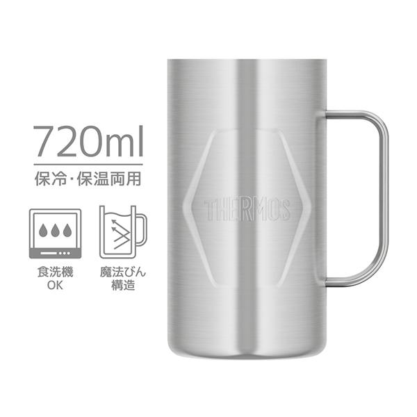 サーモス JDK721S2 食洗対応 真空断熱ジョッキ 720ml ステンレス２ JDK-721-S2 商品画像7：総合通販サイト 家電横丁 PLUS