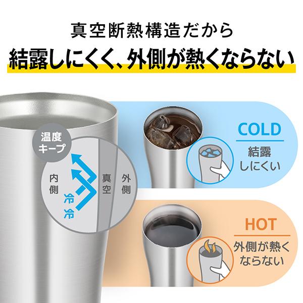 JDY-601C-MTWH マットホワイト 真空断熱タンブラー 0.6L 商品画像6：総合通販サイト 家電横丁 PLUS