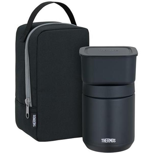 サーモス 真空断熱スープランチセット 400ml JEE-801-BK ブラック 商品画像2：総合通販サイト 家電横丁 PLUS