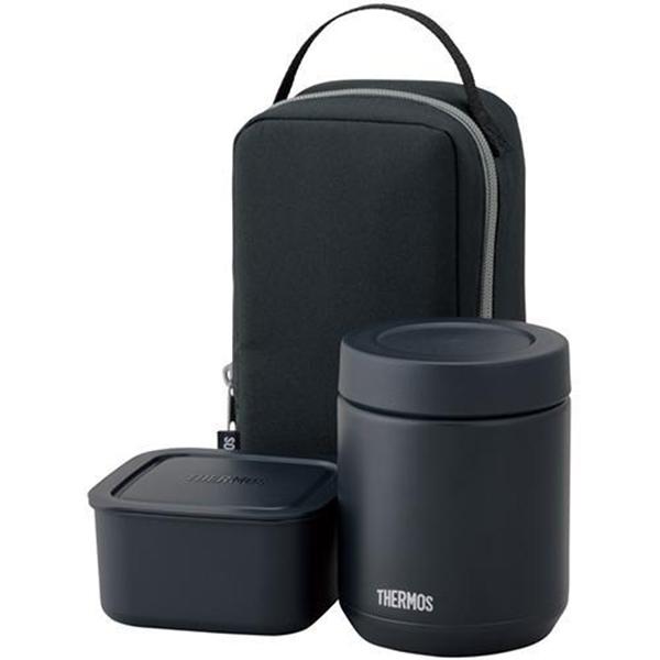 サーモス 真空断熱スープランチセット 400ml JEE-801-BK ブラック